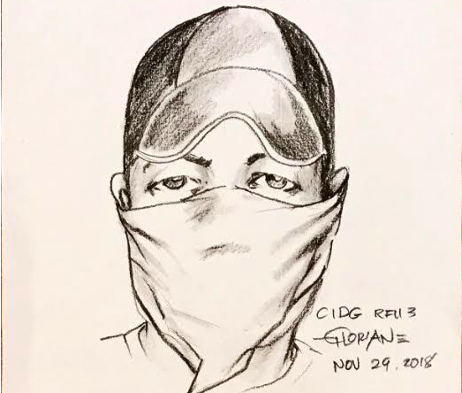 Artist Sketch - suspect in Dominic Sytin's murder