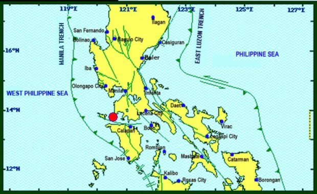 20181112 Batangas Quake Calatagan Phivolcs