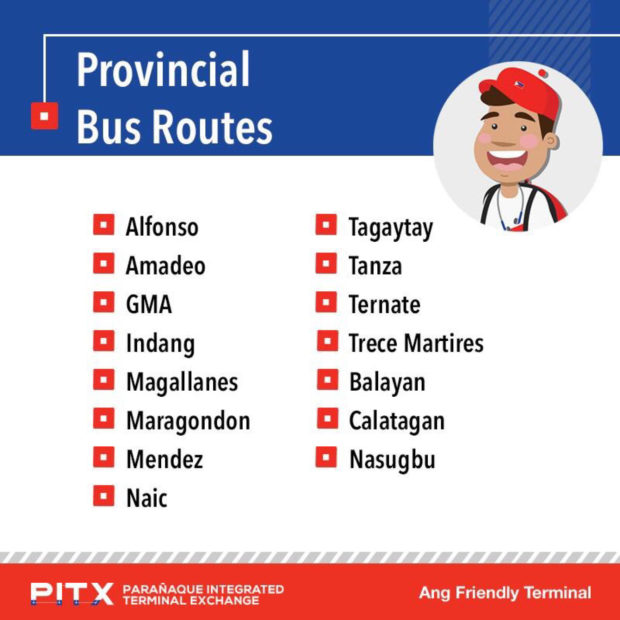 20181112 PITX Routes Provincial