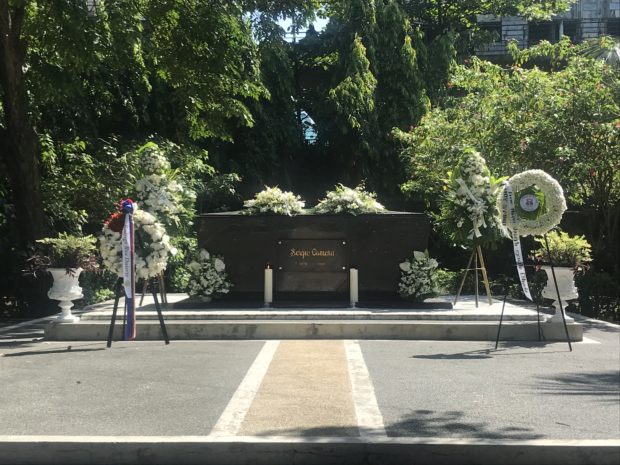 Former President Sergio Osmeña’s tomb at the Manila North Cemetery.
