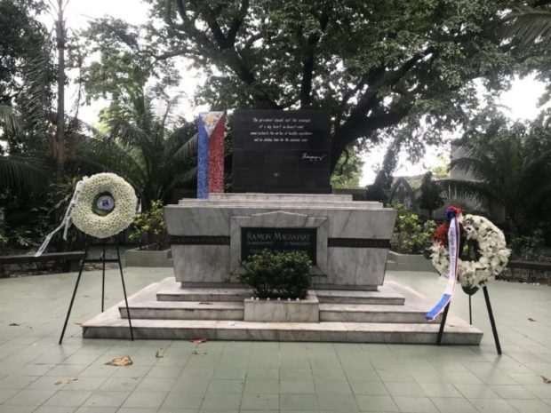 Former President Ramon Magsaysay’s tomb