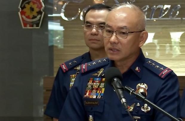 Albayalde condoles with family of cop slain in clash with NPA 