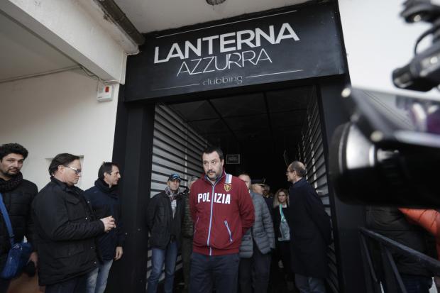Matteo Salvini at Lanterna Azzurra