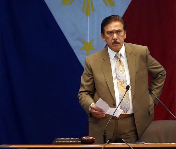 Vicente Sotto III at the Senate Session Hall