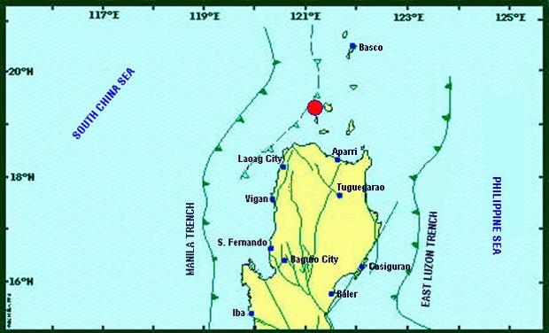 Cagayan earthquake - Phivolcs map