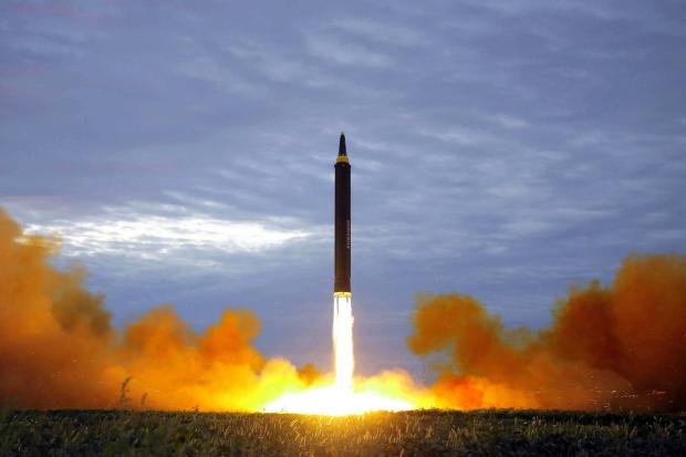  Launch of Hwasong-12 missile in North Korea