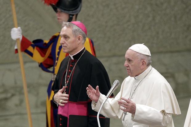 Georg Gaenswein and Pope Francis