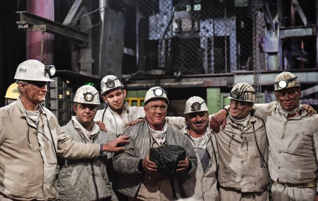 Seven miners in Germany with last piece of black coal