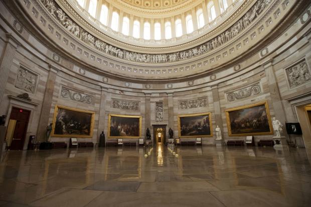 US Capitol Rotunda during shutdown