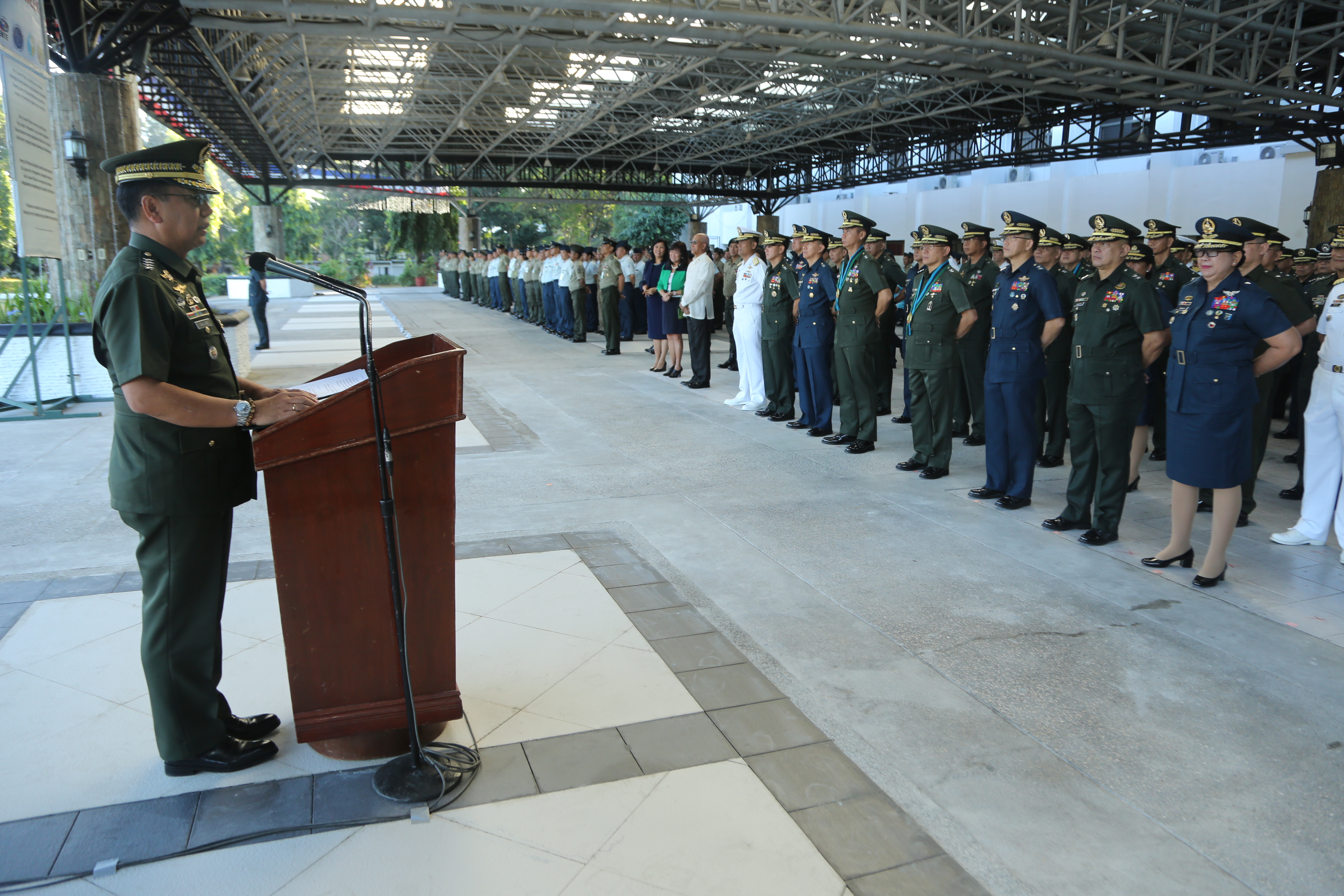 Galvez bids AFP staff farewell; gives commendation medals to officers