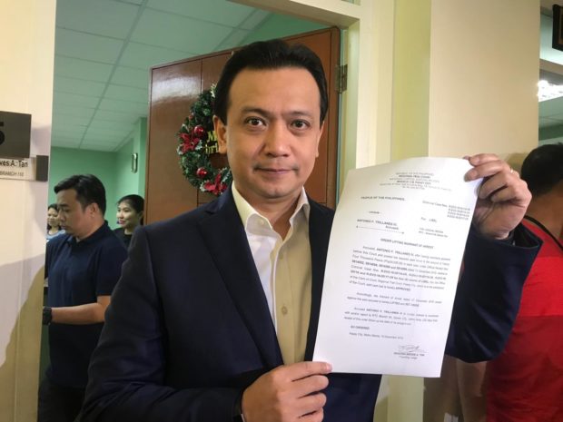 Trillanes posts bail for libel cases filed by Paolo Duterte