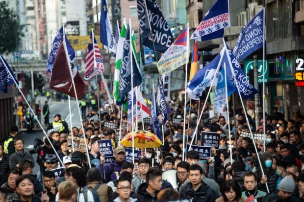 Hong Kong democracy camp kicks off 2019 with protests