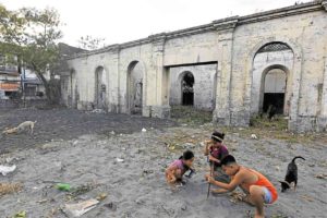 RESTORATION A locomotive engine, which is a remnant of the Manila-Dagupan trains, will be transferred to the old Philippine National Railway depot at Barangay Mayombo in Dagupan City once its restoration is completed. —WILLIE LOMIBAO