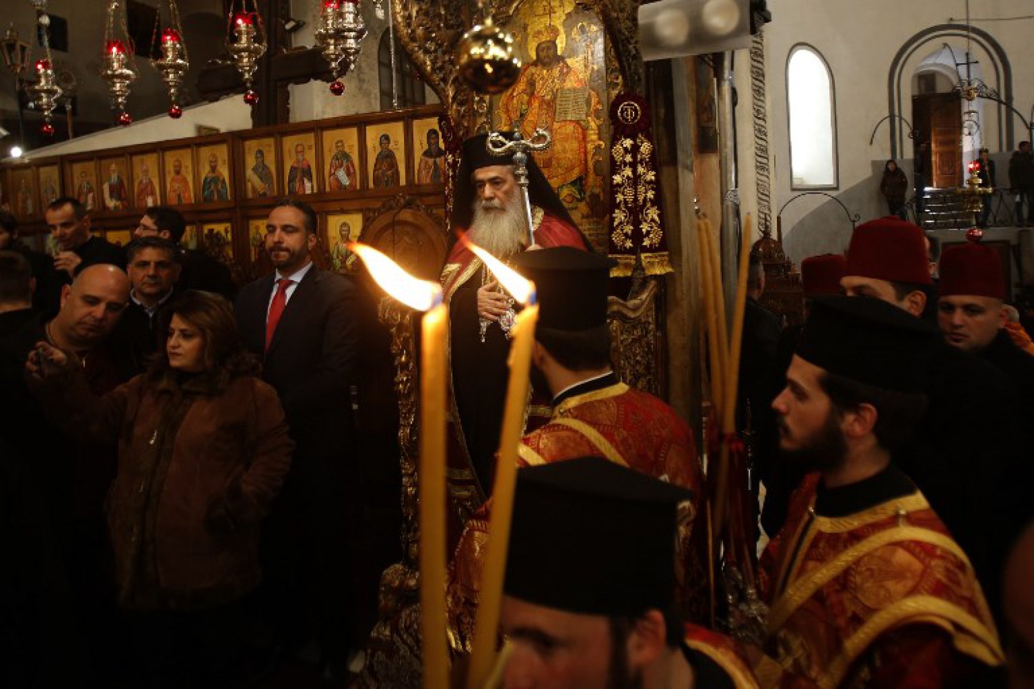 Orthodox worshippers mark Christmas in Bethlehem