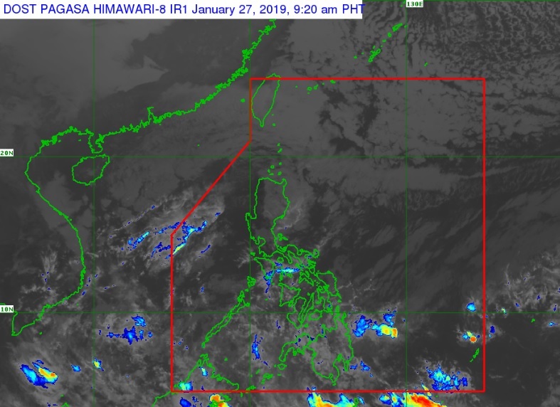 Pagasa sees clouds, rain over Mindanao
