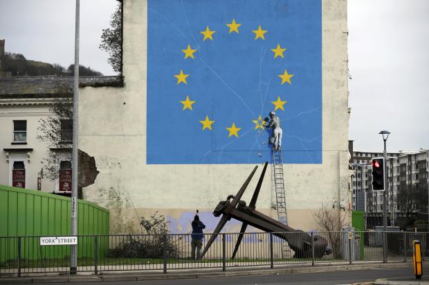 Brexit mural in Dover