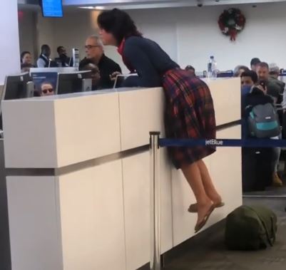 Woman Florida airport outburst
