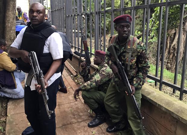Security forces in Nairobi