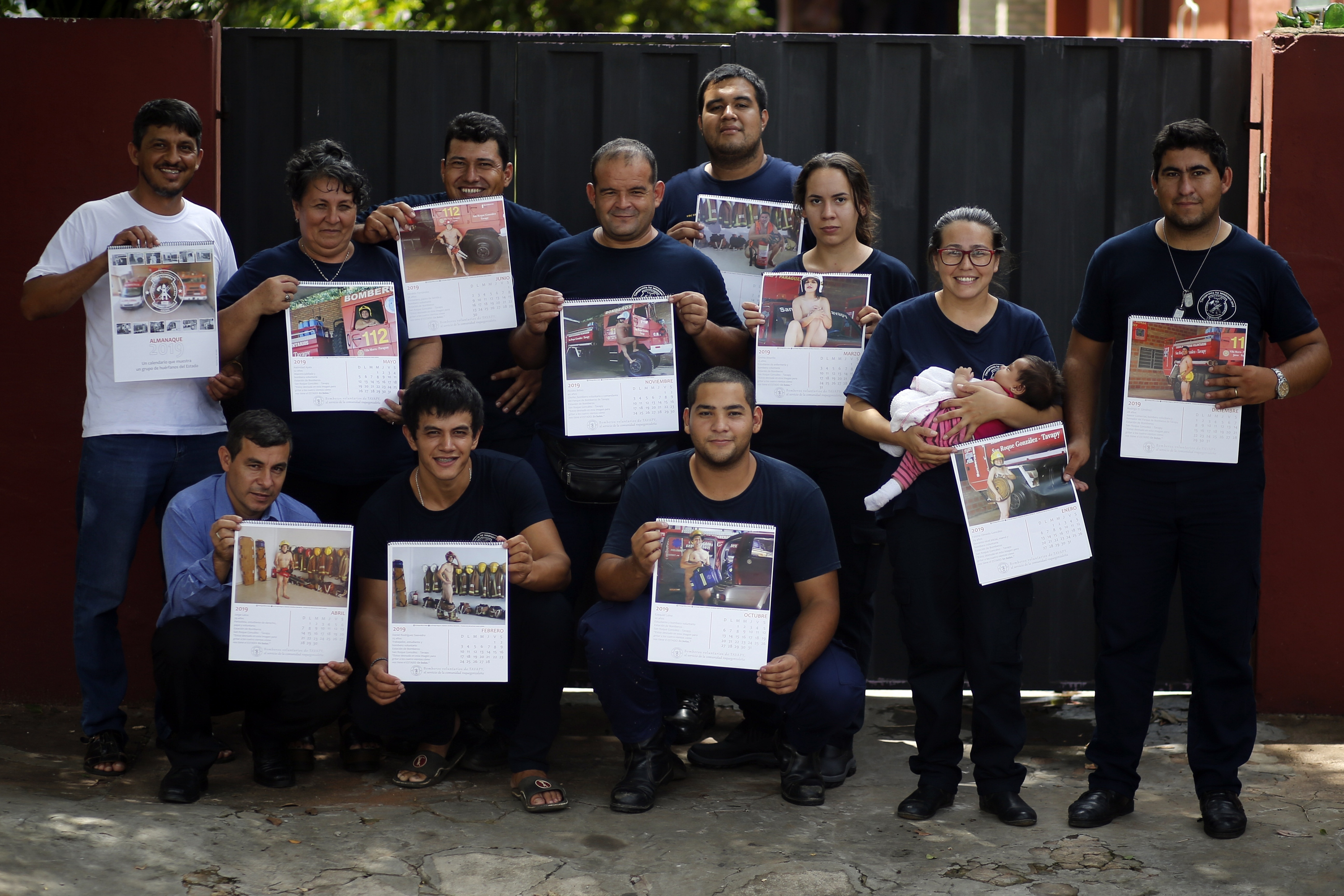 Paraguayan firefighters get naked in calendar to raise funds, protest government neglect