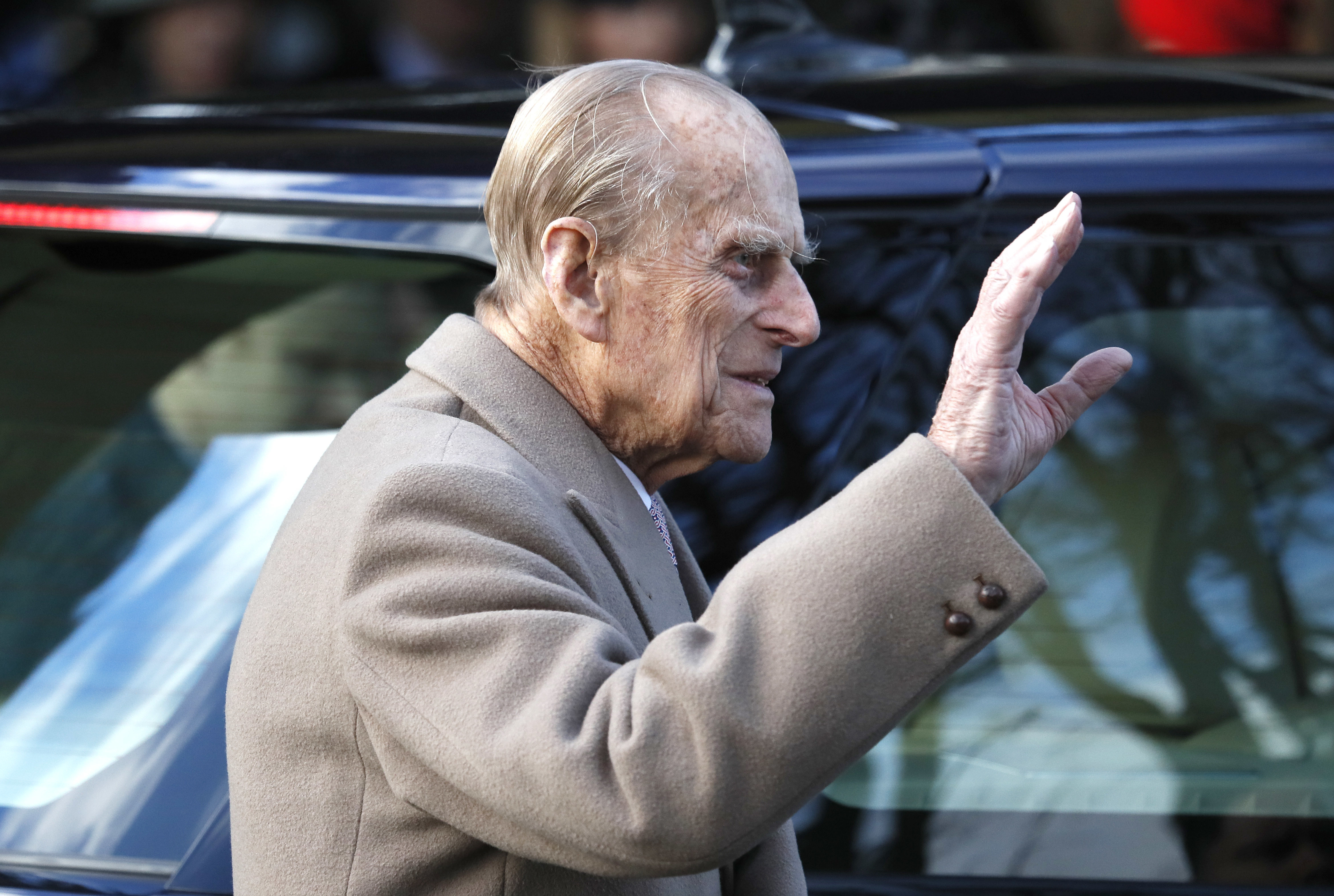 Prince Philip, queen's husband, uninjured after car accident