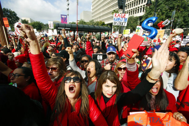 Firefighters to march with striking Los Angeles teachers