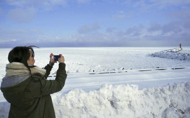 LOOK: Sea ice touches northern Japan shore