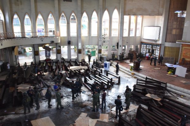 Jolo after twin blasts: 4 Masses celebrated in other chapels
