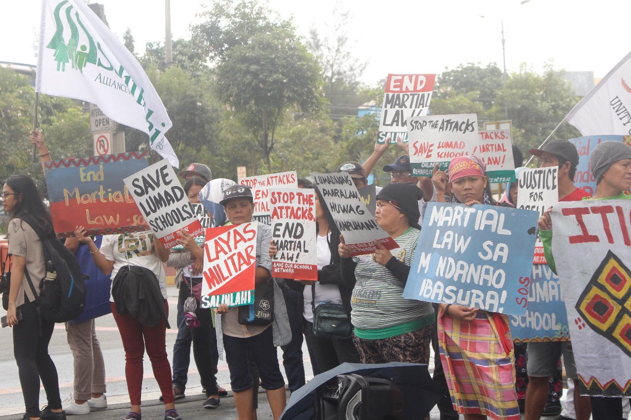 LOOK: Lumad youths denounce martial law, alleged NPA recruitments ...