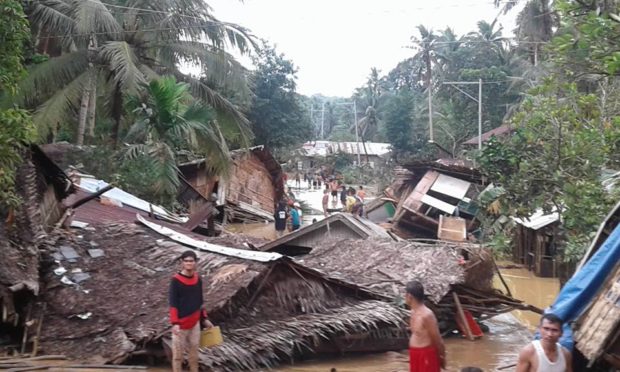 Northern Samar town starts rebuilding after 'Usman'