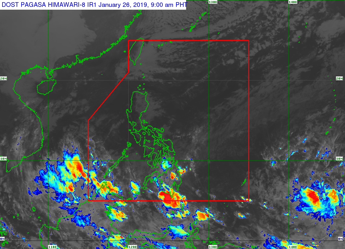 Pagasa: Tail-end of cold front to bring rain, cloudy skies over Mindanao, Leyte
