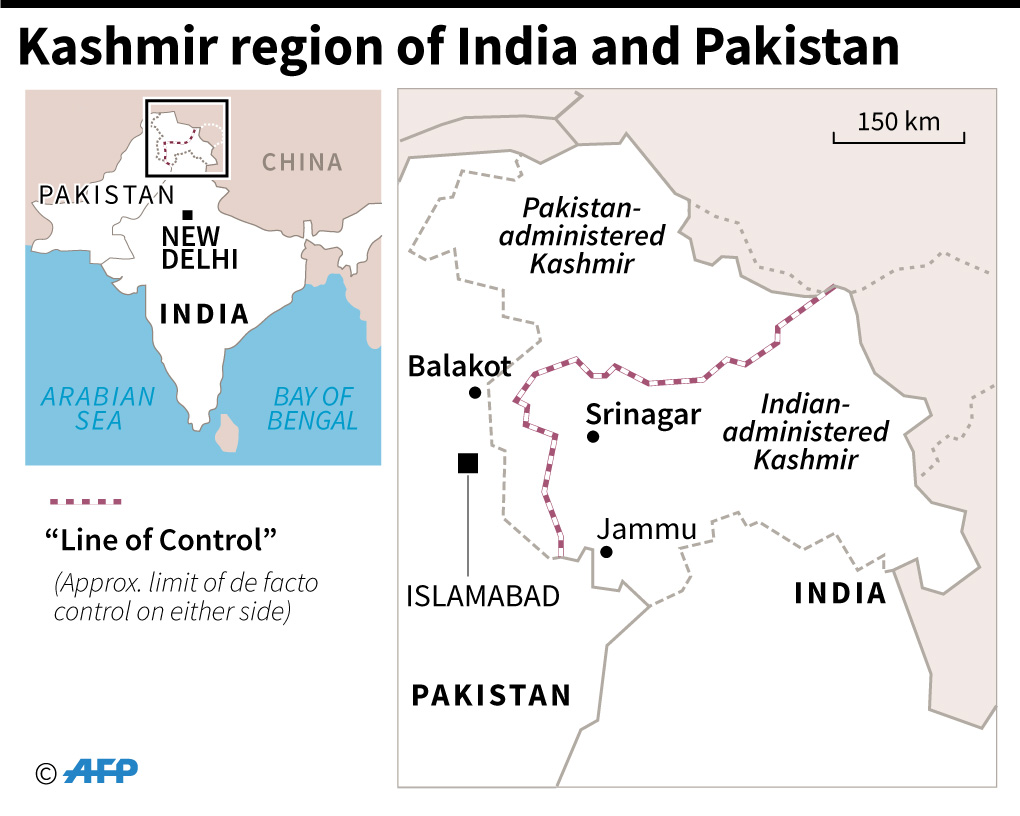 Pakistan accuses India of launching strike across Kashmir border