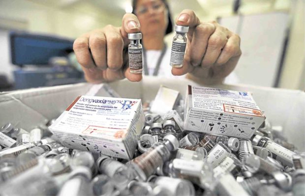 Dengvaxia vaccine vials. STORY: DOJ, PAO settle conflict of interest issue