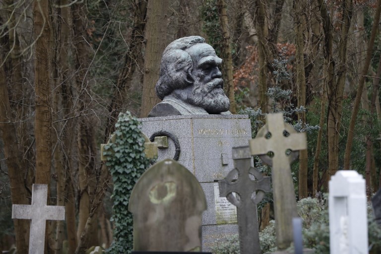 Karl Marx memorial vandalized in London for second time
