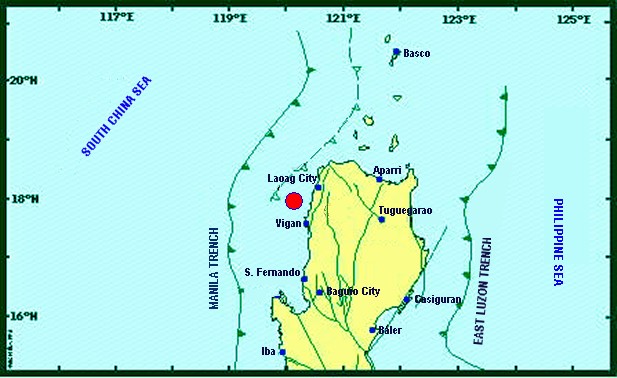 Magnitude 4.6 quake hits Ilocos Sur