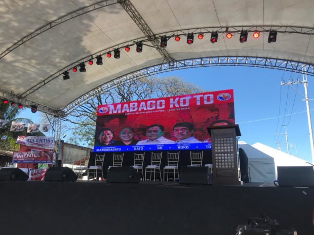 Campaign rally of Duterte's PDP-Laban Senate slate takes off in Bulacan
