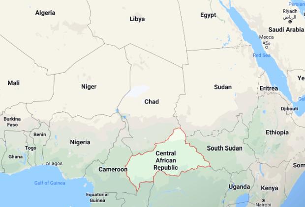Central African Republic - Google Maps