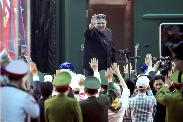 Kim Jong-Un leaves Vietnam on train