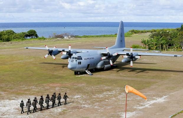 C-130 planes on Pagasa Island