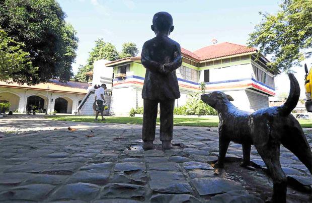 Statue of young Jose Rizal in Calamba house