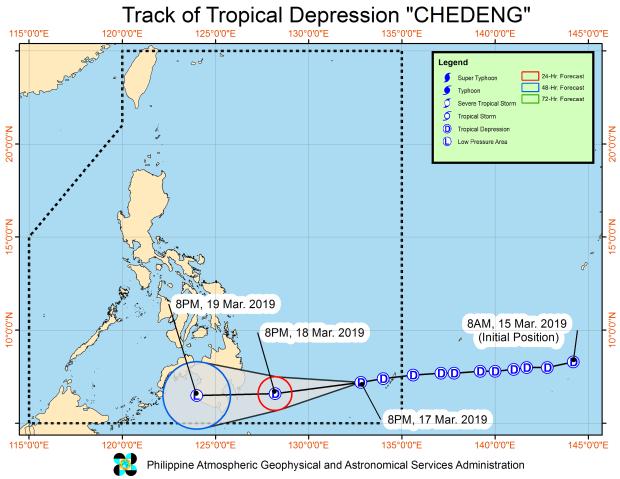 6 areas under Signal No. 1 due to ‘Chedeng’