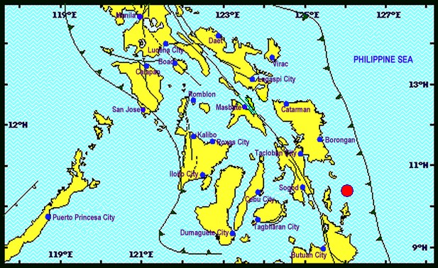 Strong magnitude 6 quake strikes off Surigao del Norte