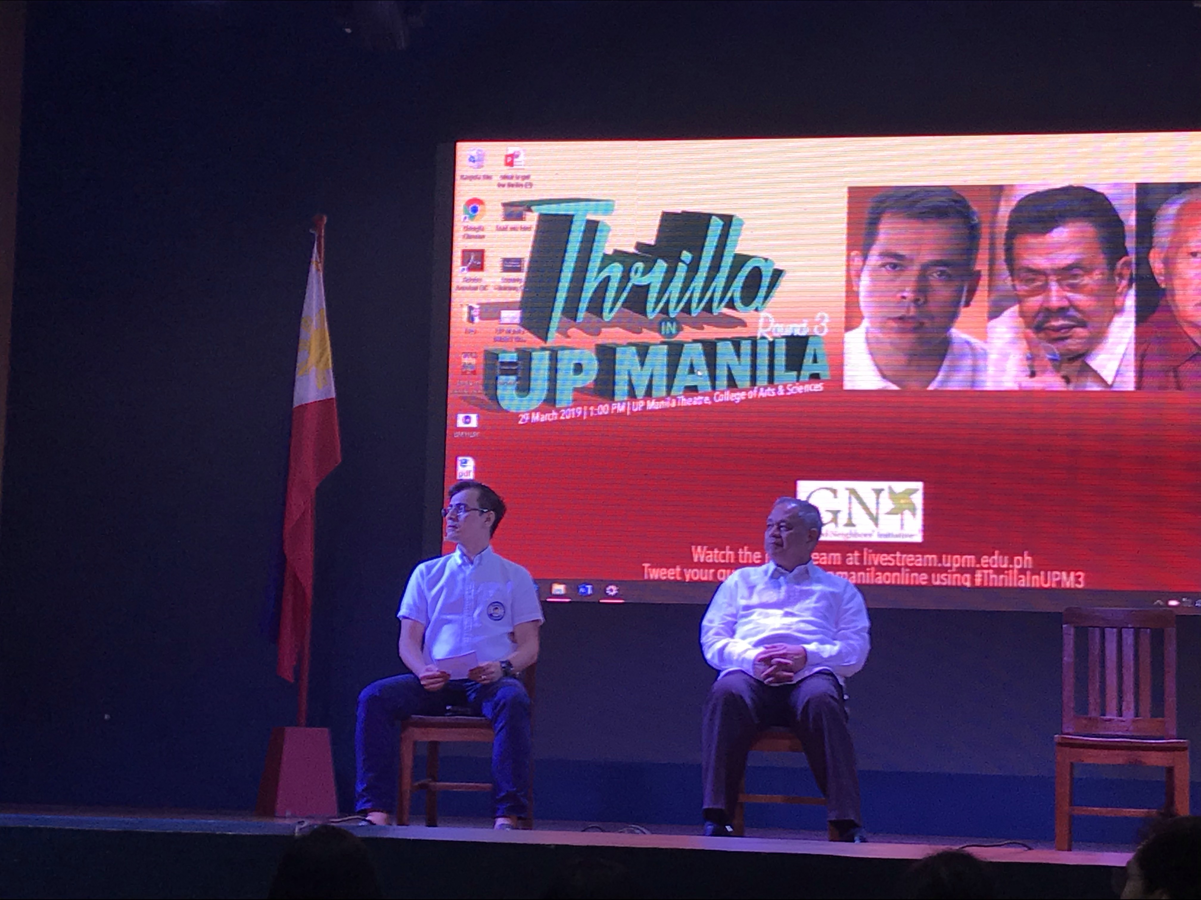 LOOK: Isko Moreno attends UP Manila election forum