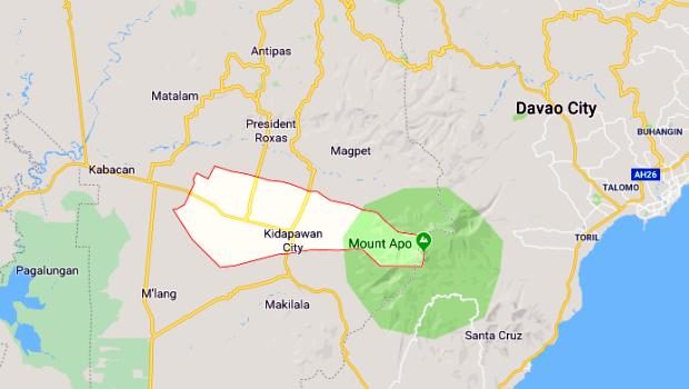 Kidapawan City map. STORY: Kidapawan sees nine-fold increase in dengue cases
