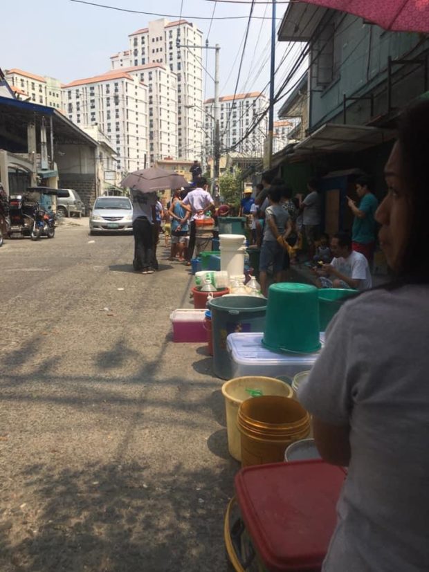 LOOK: Long queues in Mandaluyong as water supply dries up