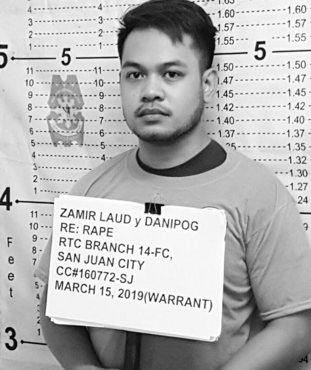 Senior High School teacher Zamir Laud poses for a mugshot after he was arrested in San Juan City on Friday, March 15, 2019, for allegedly raping his student in August 2018. (Photo from San Juan City Police)