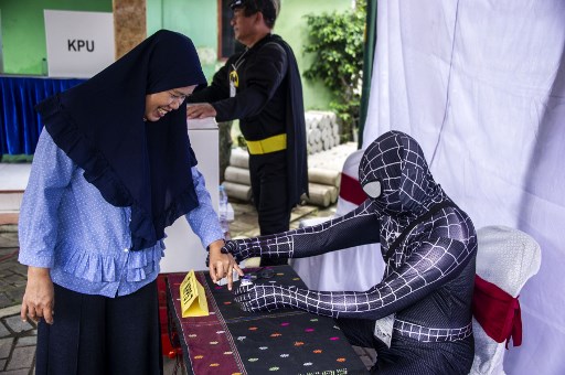 Indonesia lures voters with ghouls, superheros and tons of fun