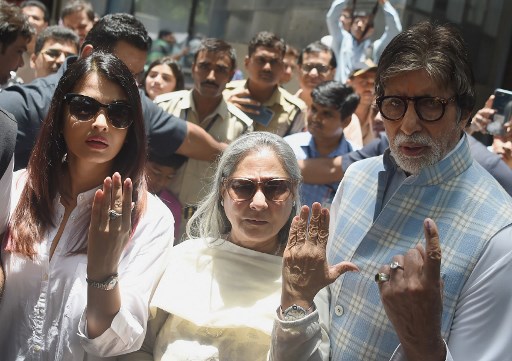 The rich and famous vote in India's election