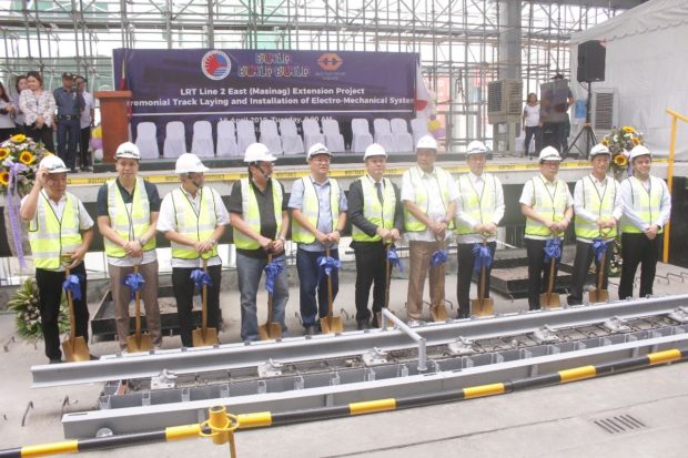 LOOK: Track laying for LRT-2 extension project