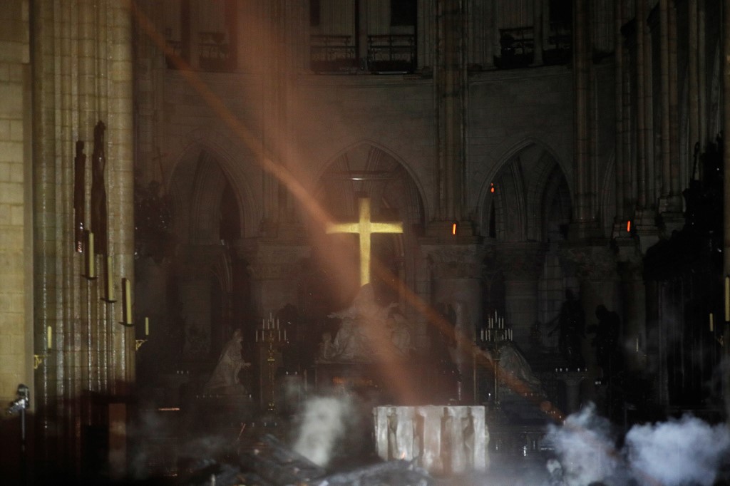 Notre-Dame of Paris 'saved' after fire destroys steeple