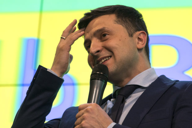 Comedian leads Ukraine presidential vote